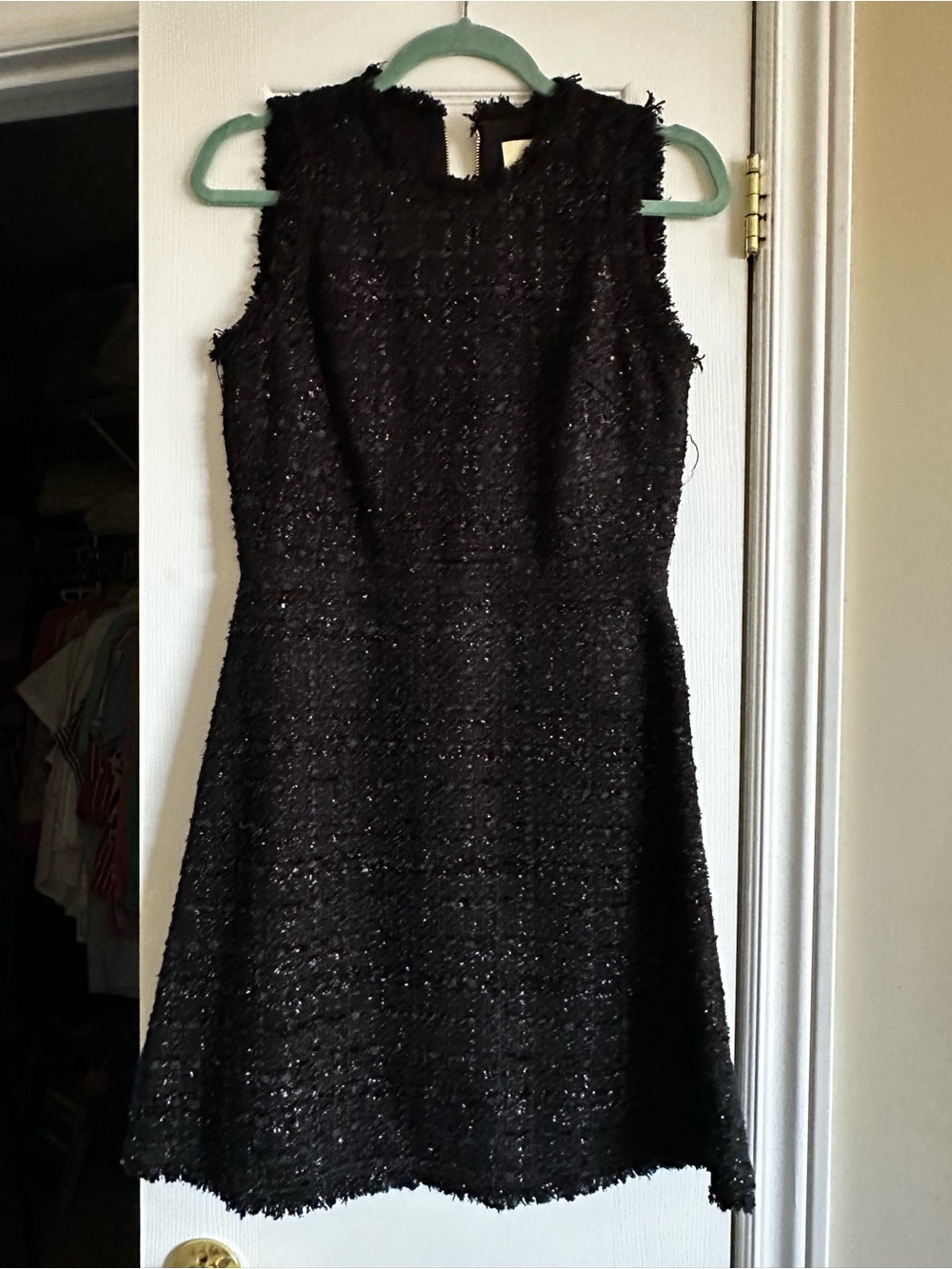 kate spade Black Sparkle Sleeveless A-Line Dress